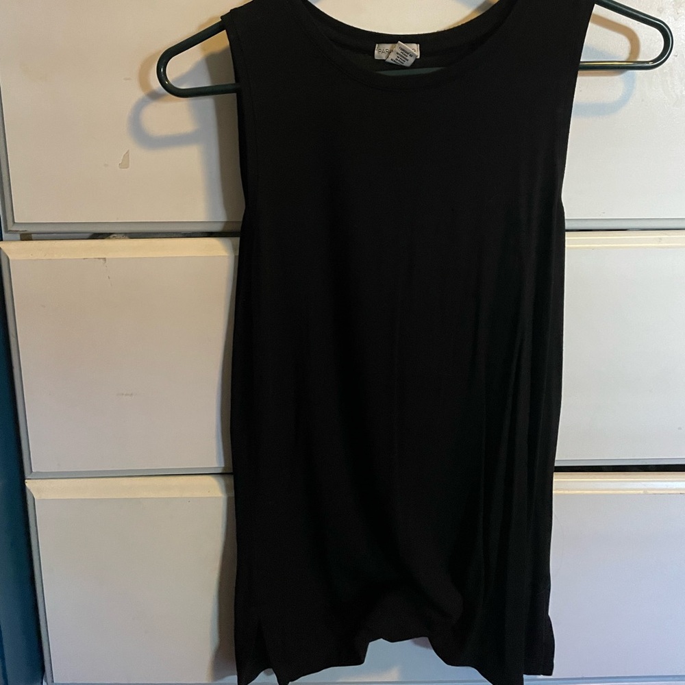 Black tank top